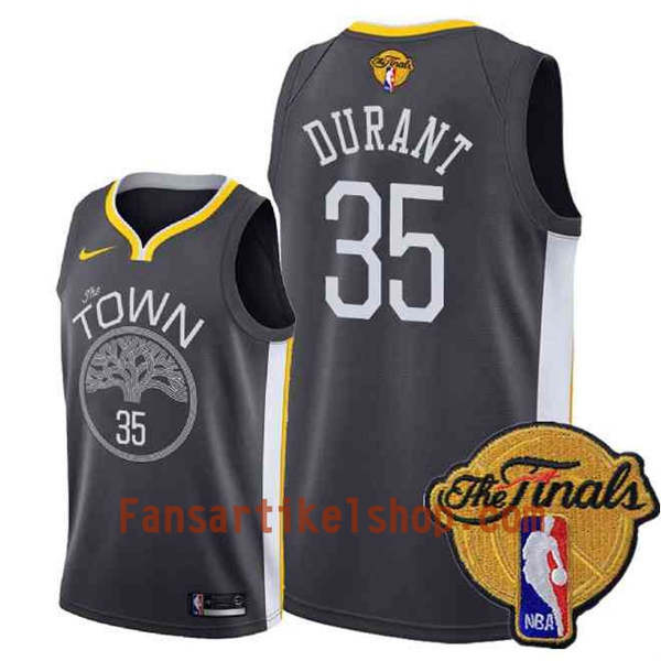 NBA Golden State Warriors Trikot Kevin Durant 35 Black Town 2018 NBA Finals Patch Nike Swingman - Herren NBA Golden State Warriors Trikot Kevin Durant 35 Black Town 2018 NBA Finals Patch Nike Swingman - Herren